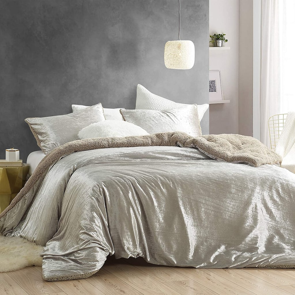 Velvet Crush - Coma Inducer® Oversized Comforter Set - Crinkle Iced Almond