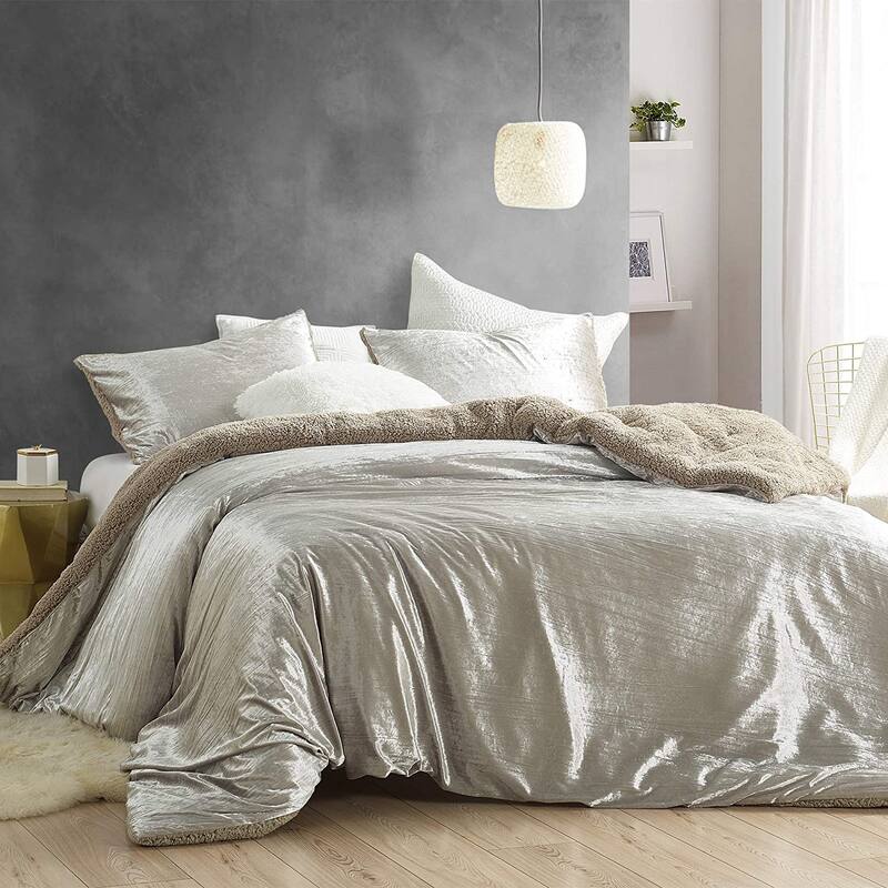 Velvet Crush - Coma Inducer® Oversized Comforter Set - Crinkle Iced Almond