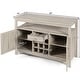 preview thumbnail 18 of 22, Transitional Buffet Server Sideboard with Wine Storage - 45.5" x 16" x 31.5" (L x W x H)