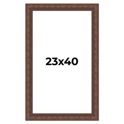23x40 Frame Pewter Solid Wood Picture Frame Width 1.625 Inches | Interior Frame Depth 0.6875 Inches