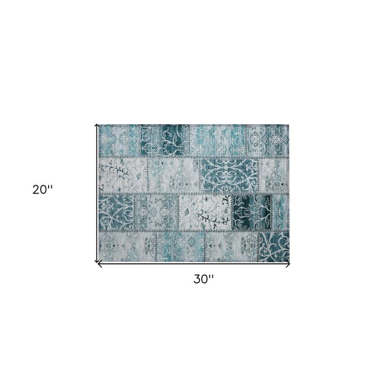 Alfifi Patchwork Weather Resistant Timeless Fusion Round Outdoor Rug
