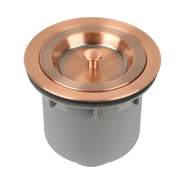 Copper Kitchen Sink Drain (1.5" connector with deep waste basket) - 3.5inch
