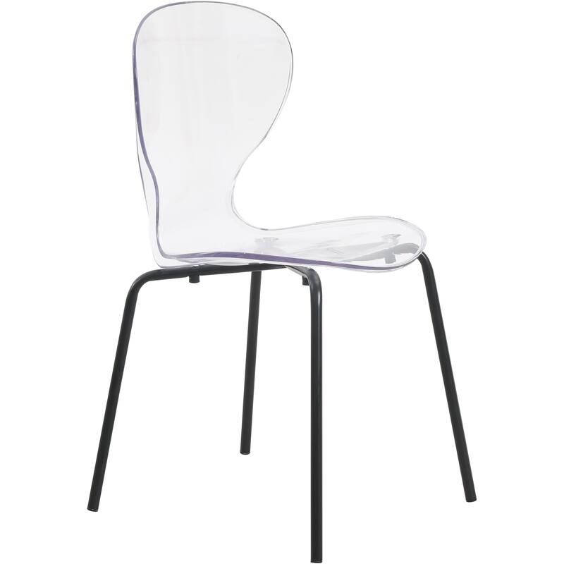 5-Piece Dining Set with 35-Inch Round Dining Table and 4 Side Chairs in Black Stainless Steel