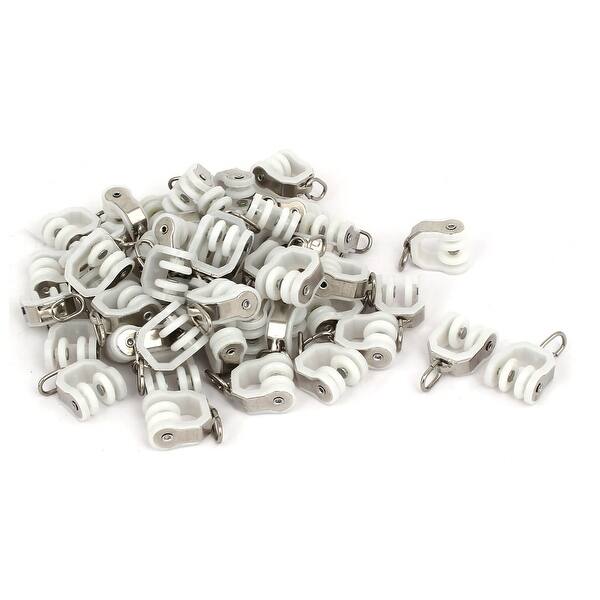 Unique BargainsHome Window Curtain Track Rail Carrier Rollers 12mm Dia