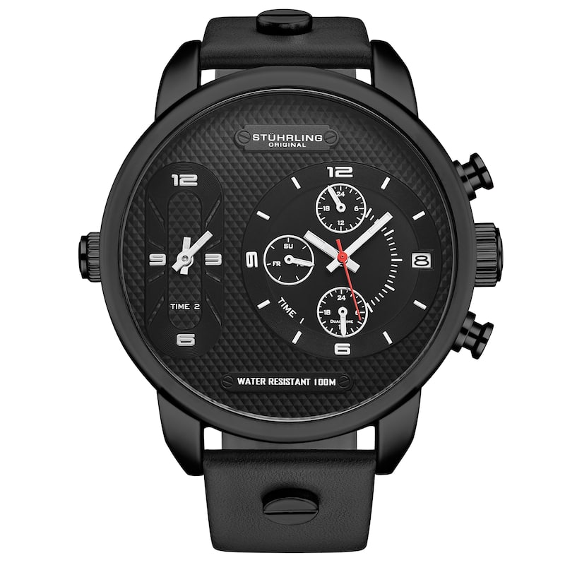 Global GMT Japanese Quartz 52mm - Black