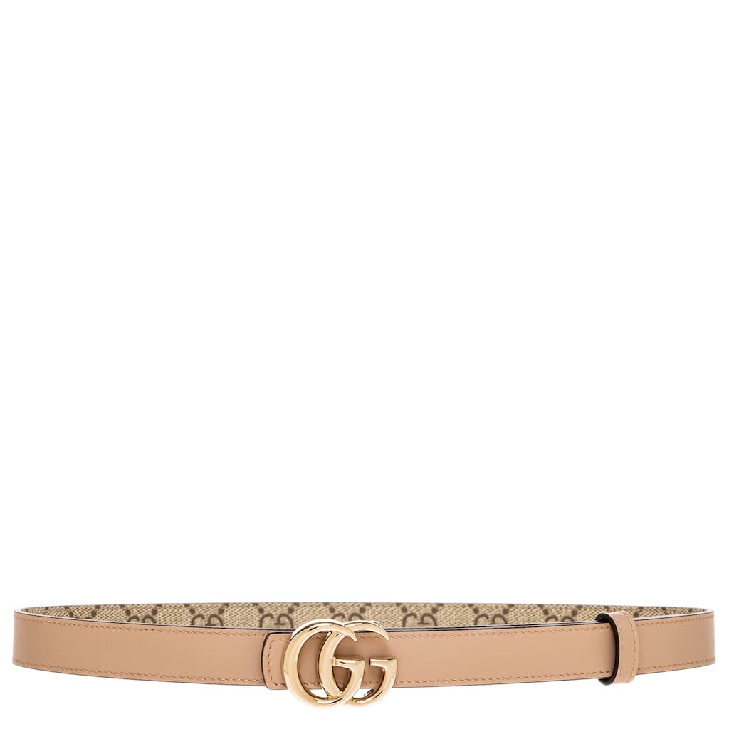 Gucci GG Marmont Reversible Thin Belt 0.75" Wide