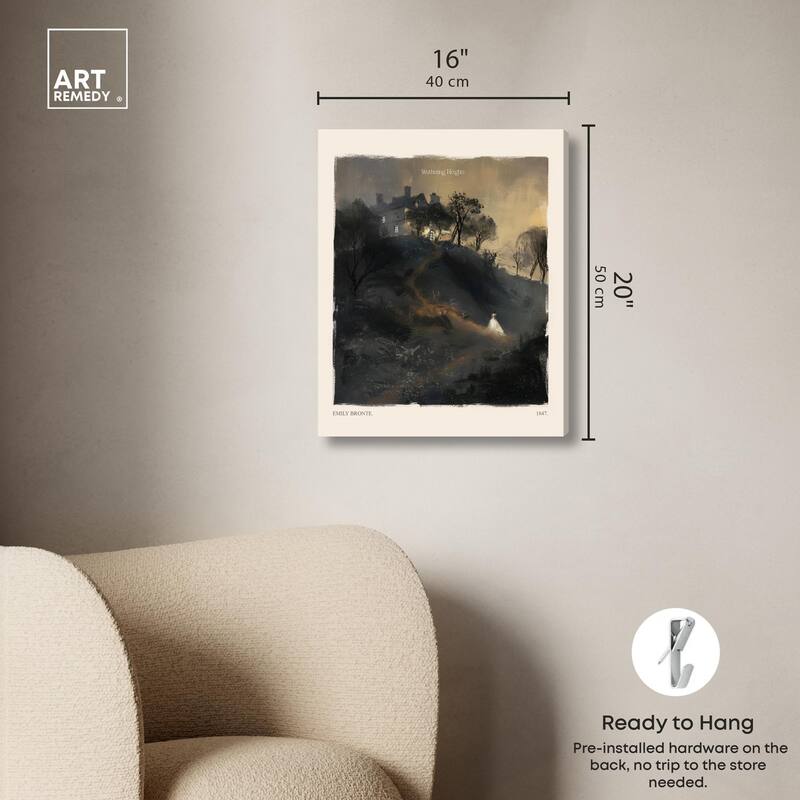 Wuthering Heights Canvas by Art Remedy, Gallery Wrapped