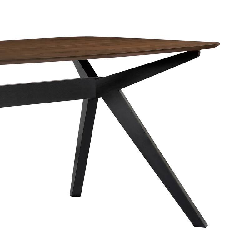 Modern 5-Piece Dining Table Set, Kitchen Table Set with Upholstered Chairs, Elegant Dining Table with Splayed Legs