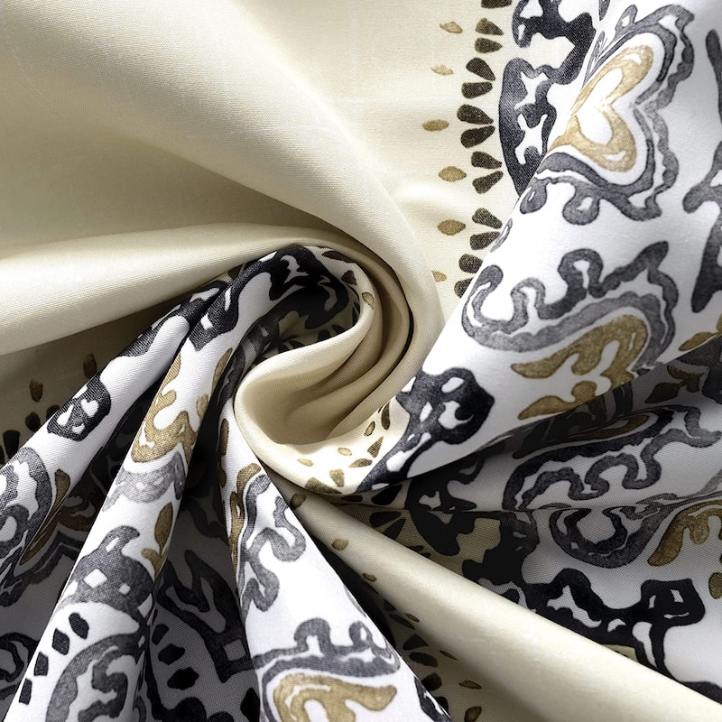 Porch & Den Alfreda Medallion Lined Window Valance