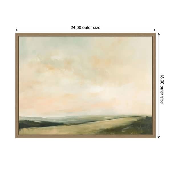 Kate and Laurel Evening Meadow II by Amy Lighthall Framed Canvas Wall ...