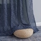 preview thumbnail 24 of 47, HLC.ME Emily Faux Linen Semi Sheer Transparent Rod Pocket Back Tab Lightweight Window Curtains Wide Panels, Pair