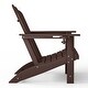 preview thumbnail 52 of 156, Aderson Outdoor Poly Adirondack Chair With Ottoman And Side Table 12-Piece Set
