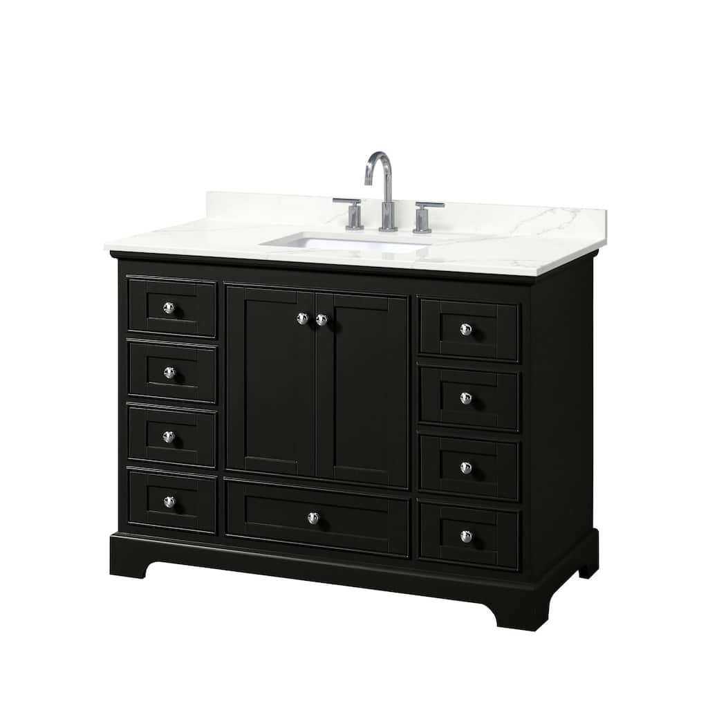 Wyndham Collection WCS202048S-QTZ-US3MXX Deborah 48" Free Standing