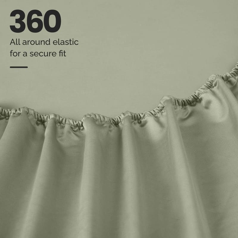 Blue Nile Mills 1200 Thread Count Egyptian Cotton Embroidered Deep Pocket Sheet Set