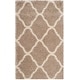 preview thumbnail 47 of 145, SAFAVIEH Hudson Shag Ariola Trellis 2-inch Thick Rug 3' x 5' - Beige/Ivory