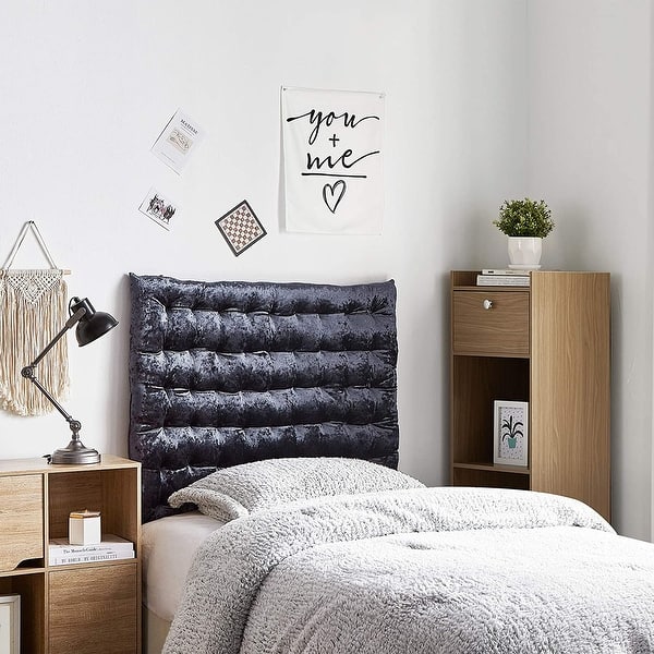 Shop Rainha Cushion Tufted College Headboard Velvet Crush