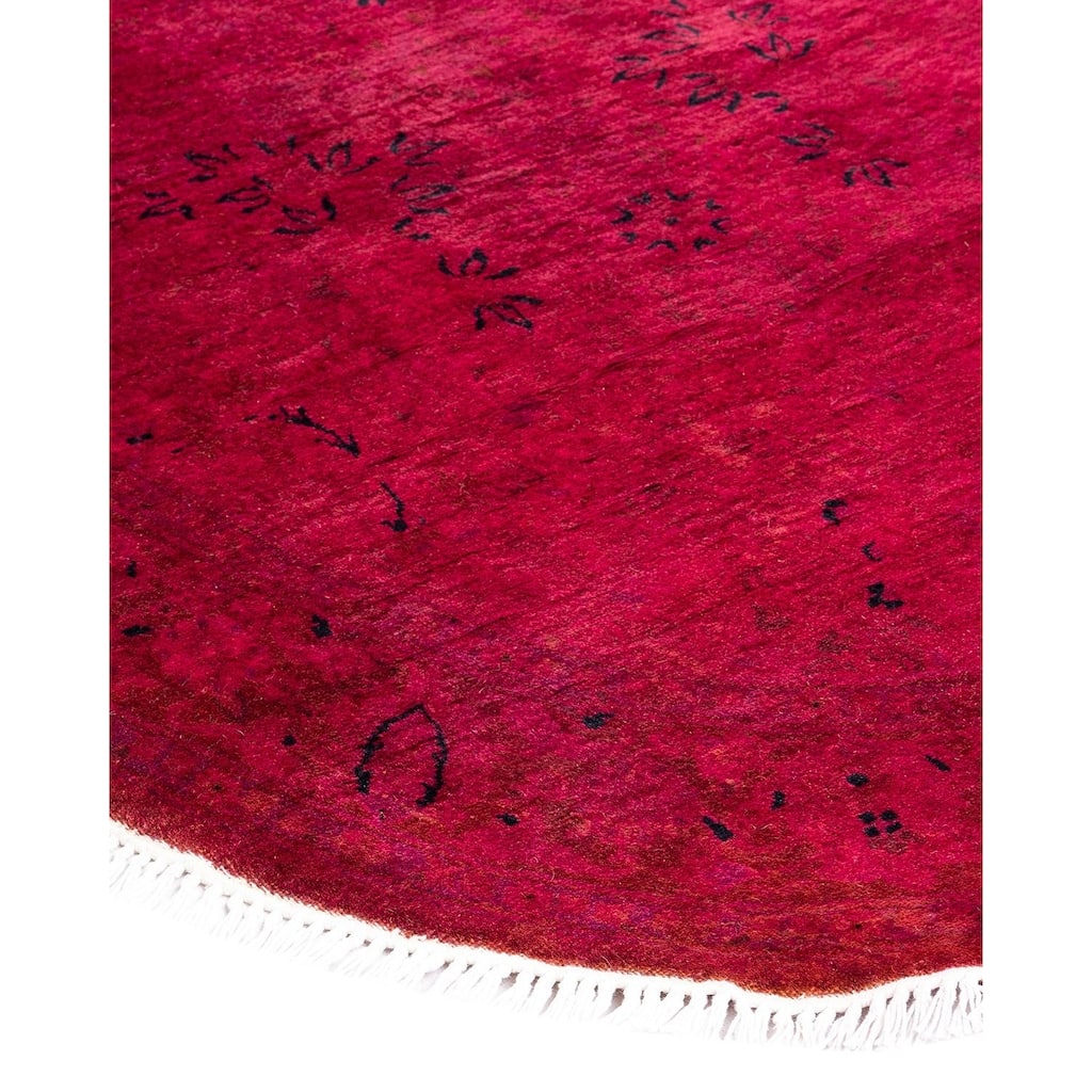 Fine Vibrance, One-of-a-Kind Hand-Knotted Area Rug - Red, 3' 1" x 4' 7" - 3' 1" x 4' 7"