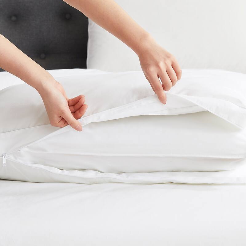 3-in-1 Adjustable Down Alternative Pillow By DOWNLITE® (Hypoallergenic) - White