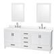 Option White / Giotto Quartz Top / Brushed Chrome