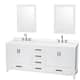 Option White / Giotto Quartz Top / Brushed Chrome