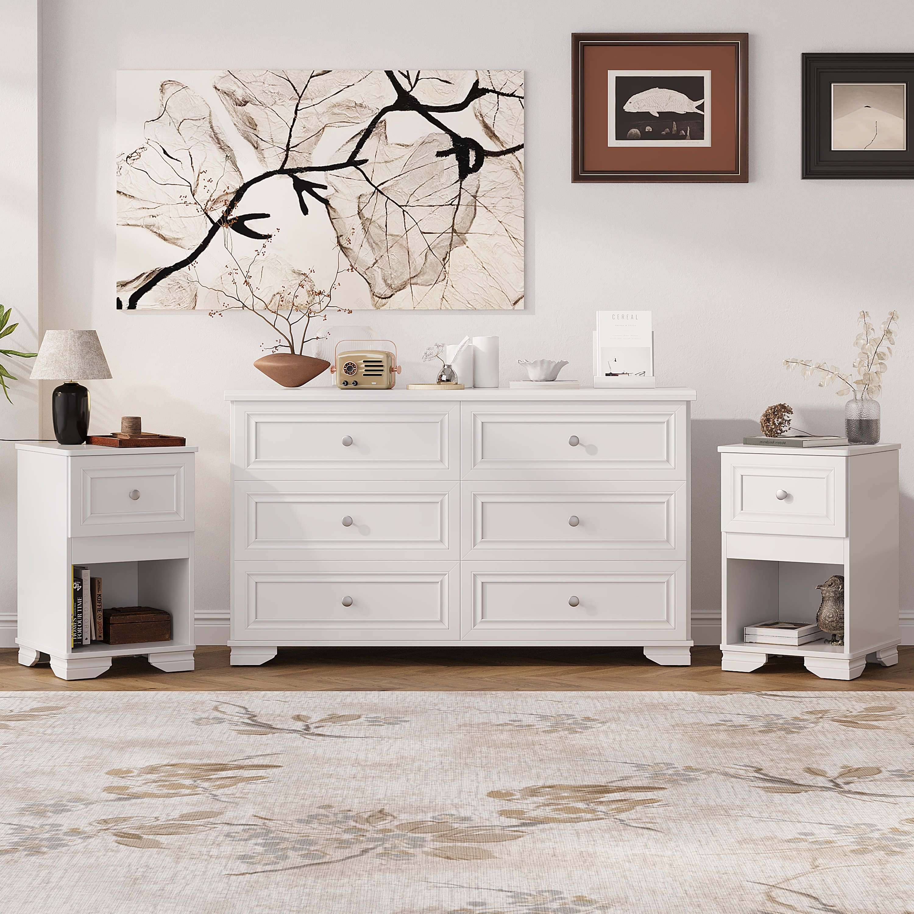 kroehler vintage dresser Vintage MCM Kroehler Highboy Dresser and Night Stand – The Velvet Cricket