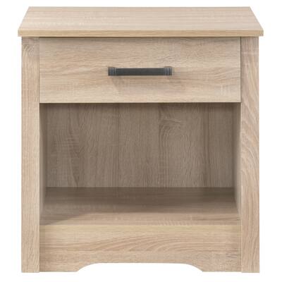 LYKE Home 1 Drawer RTA Nightstand , Sandle Wood