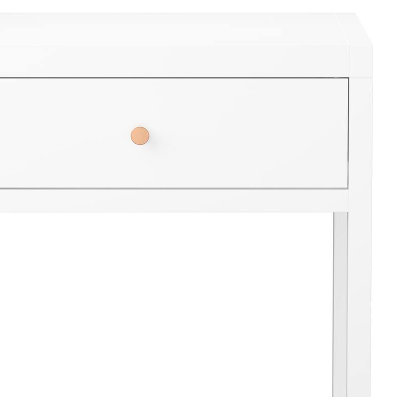 Modern Nightstand with Drawer, Minimalist Bedside Table