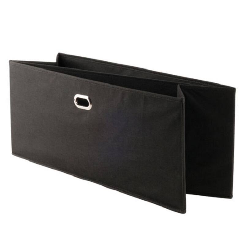 Rectangular Foldable Storage Baskets - 23" - Black - Set of 2