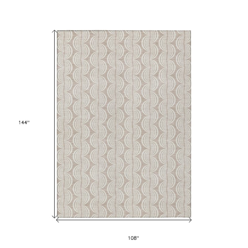 HomeRoots Ogee Transitional Rectangle Outdoor Rug