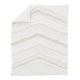 preview thumbnail 3 of 4, Ivory Gender Neutral Boho Bohemian Collection Girl Boy 4pc Nursery Crib Bedding Set - Off White Farmhouse Chic Fringe Cotton