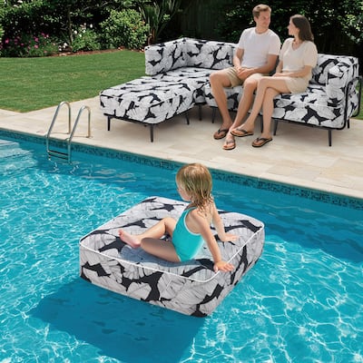 Inflatable Couch Set - Portable Outdoor Air Sofa with Aluminum Frame, Waterproof Oxford Fabric for Camping, Patio,Beach
