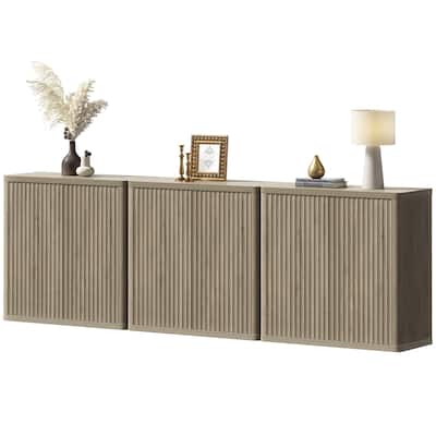 3 Multifunctional and Practical Rounded-Corner Side Cabinets
