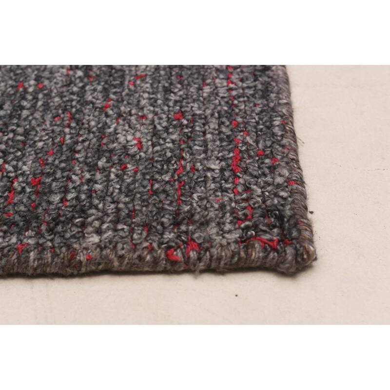 ECARPETGALLERY Hand-knotted Loreto Grey Silk Rug - 9'7 x 14'11