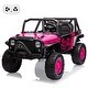 preview thumbnail 1 of 26, 24V 2 Seater Kids Ride On Car Truck with Remote Control Pink