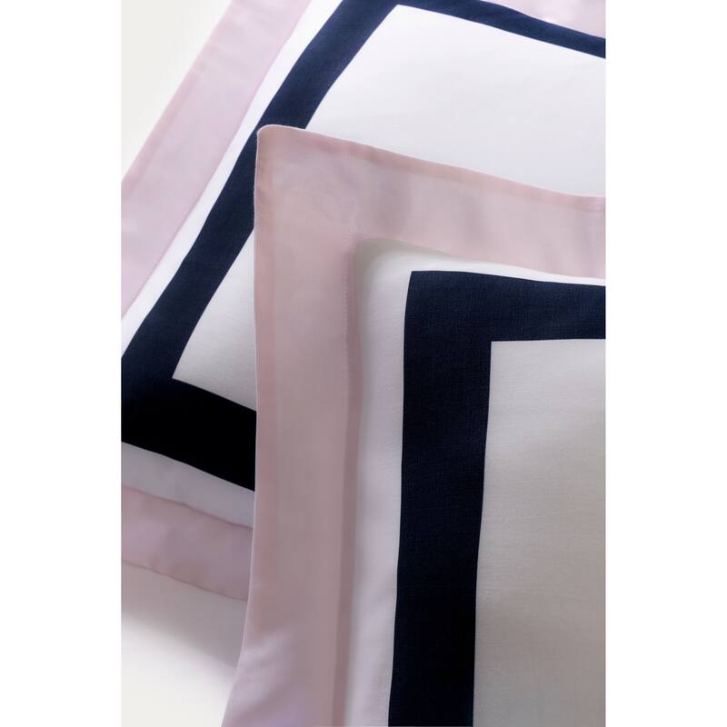 Brooks Brothers Double Border Cotton Sateen Sham Case Pair