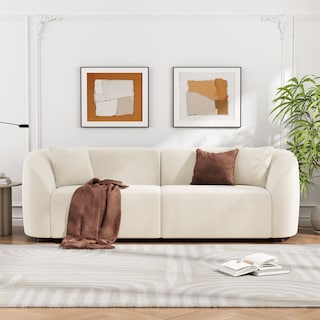 Christopher Knight Home - Allegra Sculptural  87” Curved Sofa
