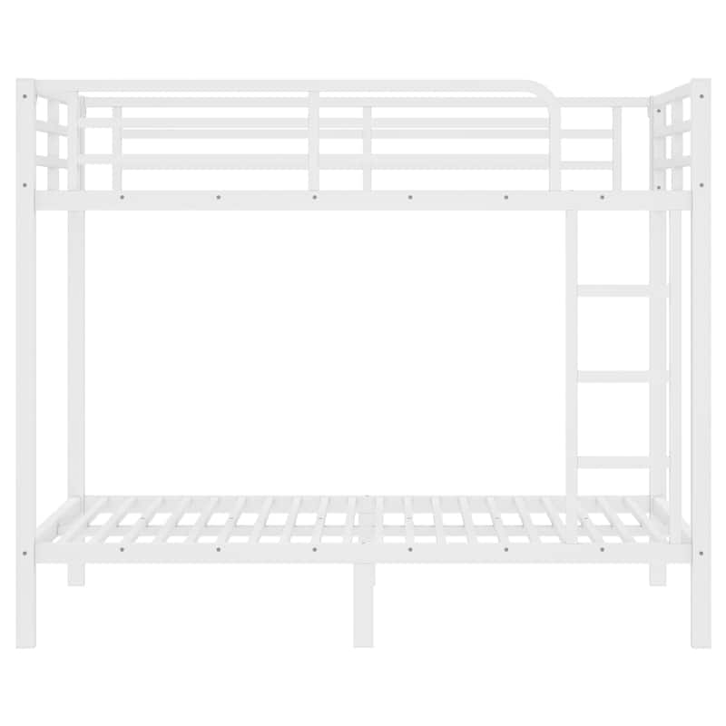 Metal Full over Full/Twin XL Bunk Bed for Adults - Noise Reduced Design, No Box Spring Required