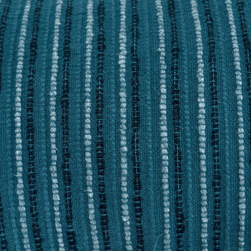 Rizzy Home Tonal Stripe Textured Solid Throw Pillow