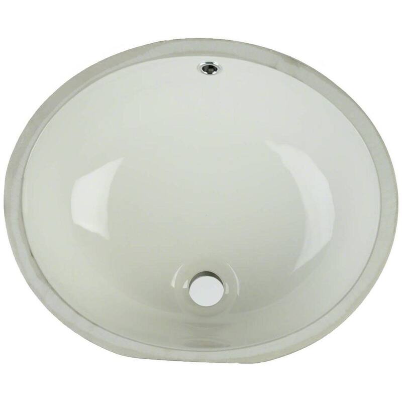 Ackland AKKPS-UNDOVL-1714-SB 19-1/2" Oval Porcelain Undermount - Bisque