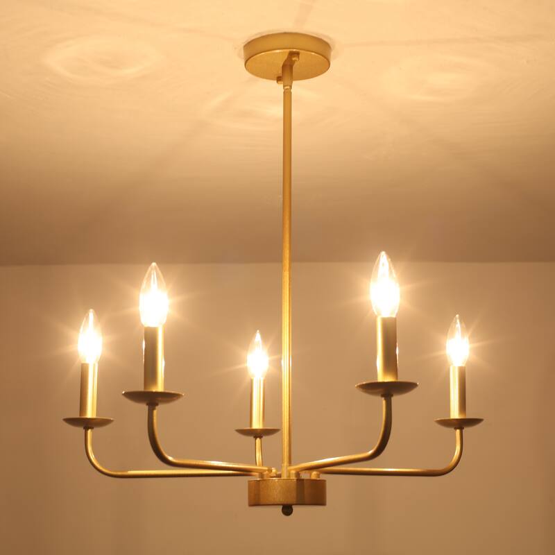5-Light 24.04 in. Classic Chandelier for Kitchen Living Room