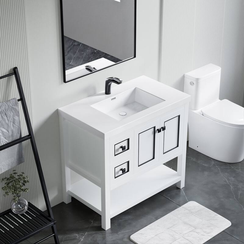 Davis 36" Single Bathroom Vanity Set