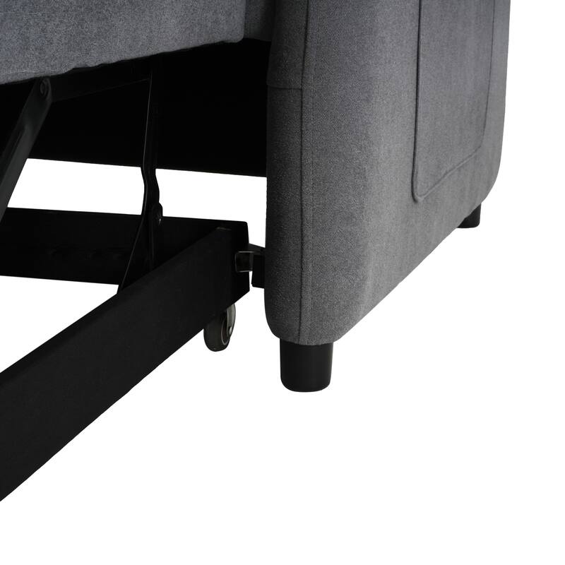 Roomfitters 3-in-1 Convertible Sleeper Sofa Bed, Pull-Out Loveseat Chair with Storage Pocket and Pillow