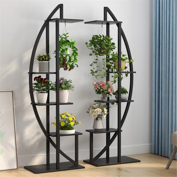 5 Tier Plant Stand 2 Pack Multi Story Flower Rack For Garden Patio Overstock 30393784 Great savings & free delivery / collection on many items. usd