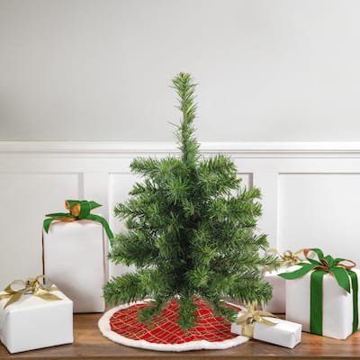 Medium Canadian Pine Artificial Christmas Tree - 18" - Unlit - 1.5 Foot