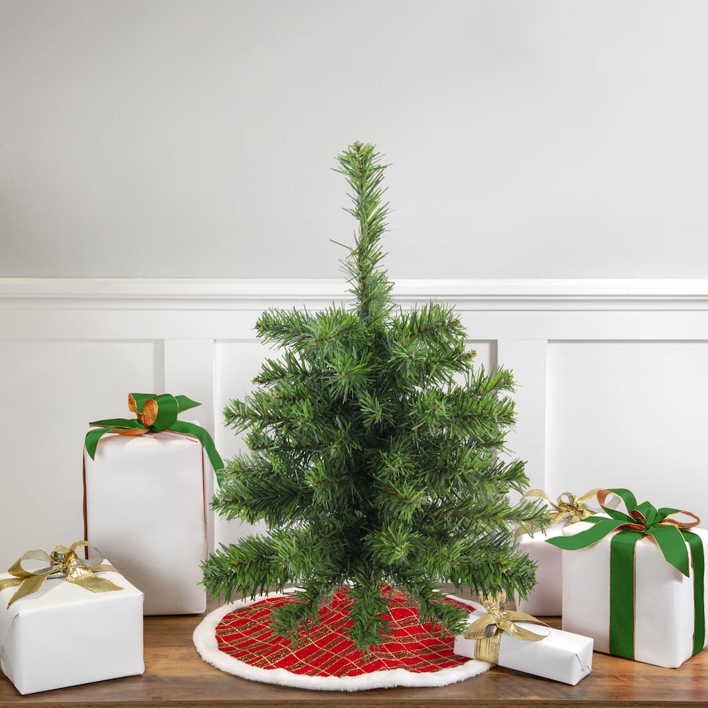 Medium Canadian Pine Artificial Christmas Tree - 18" - Unlit - 1.5 Foot