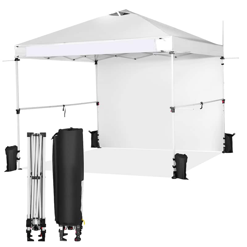 Costway 10'x10'Commercial Pop-up Canopy Tent Sidewall Folding Market