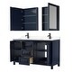 preview thumbnail 29 of 71, Daria 60 Inch Double Vanity, Cultured Marble Top, Medicine Cabinets