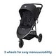 preview thumbnail 12 of 14, Gia XP Luxe 3-Wheel Travel System - Midnight Moon -Black-Grey