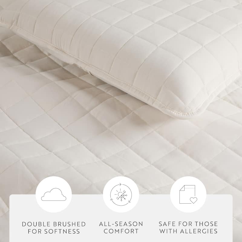 Becky Cameron Premium Ultra Soft Square Quilted Coverlet Set