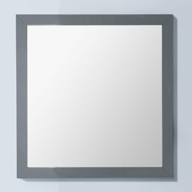 Miseno Femmina 30" Square Framed Mirror - Grey